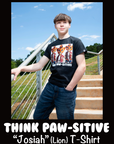 Think Paw-sitive Adult T-shirt